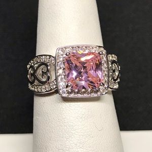 **SOLD** Sterling Silver Pink “Sapphire” Ring